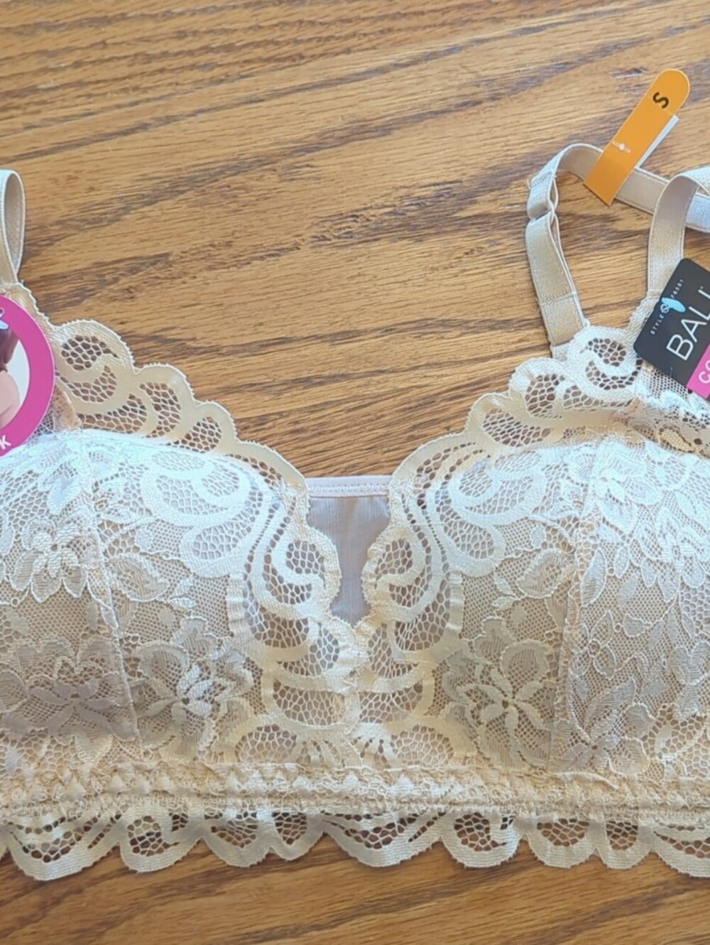 Bali Lace Longline Bralette in Cream